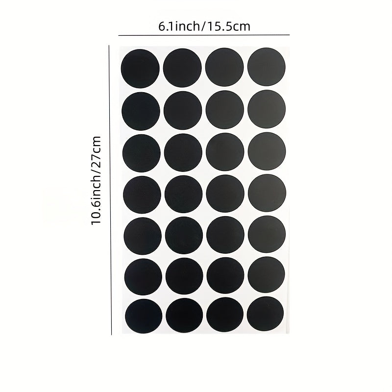 140pcs Rewritable PVC Round Chalkboard Sticker Adhesive Label