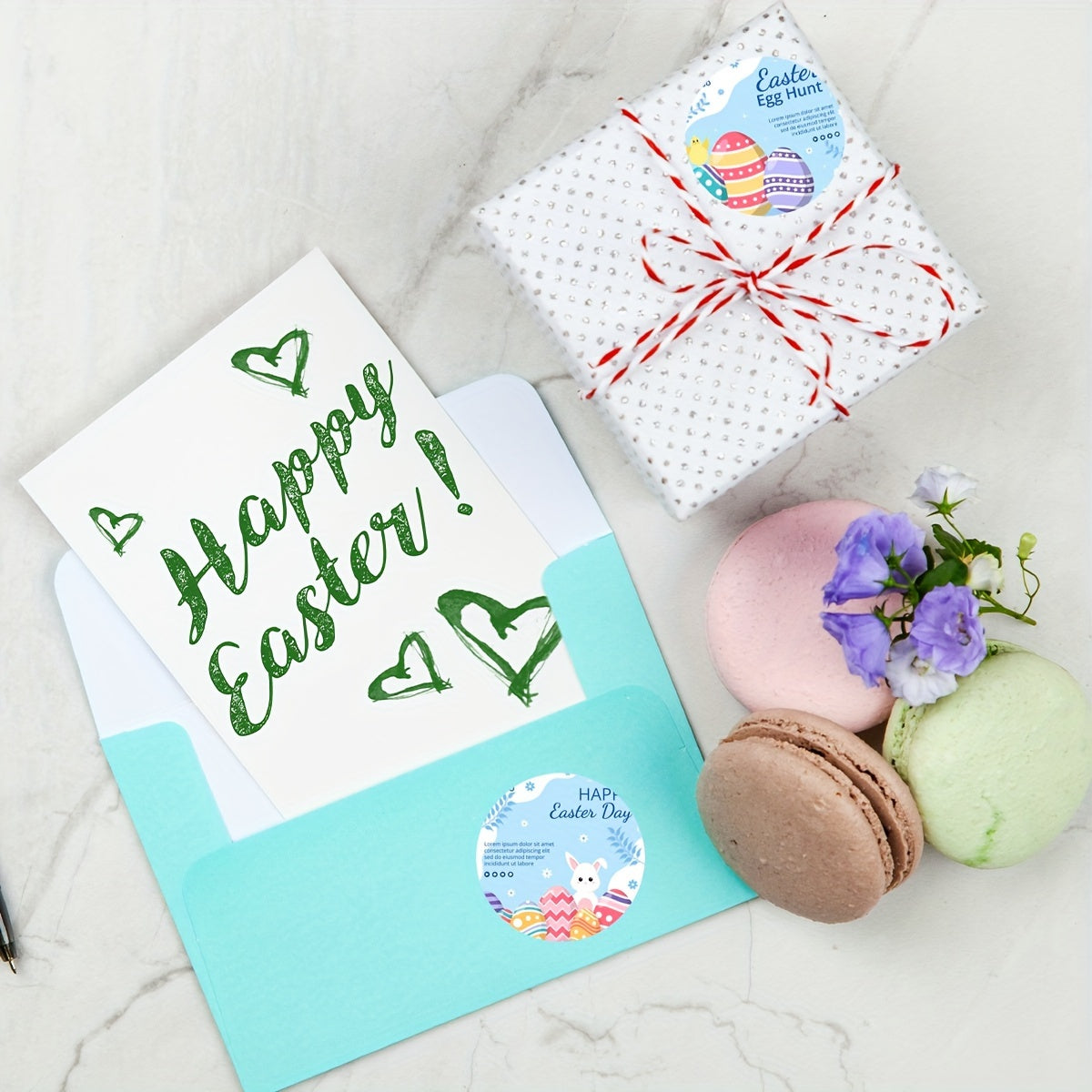 500pcs Cartoon Easter Reward Stickers Self-adhesive Label Sealing Stickers