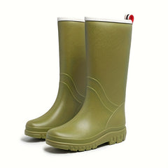 Women's High Tube Rain Boots Waterproof Anti Slip Work Shoes