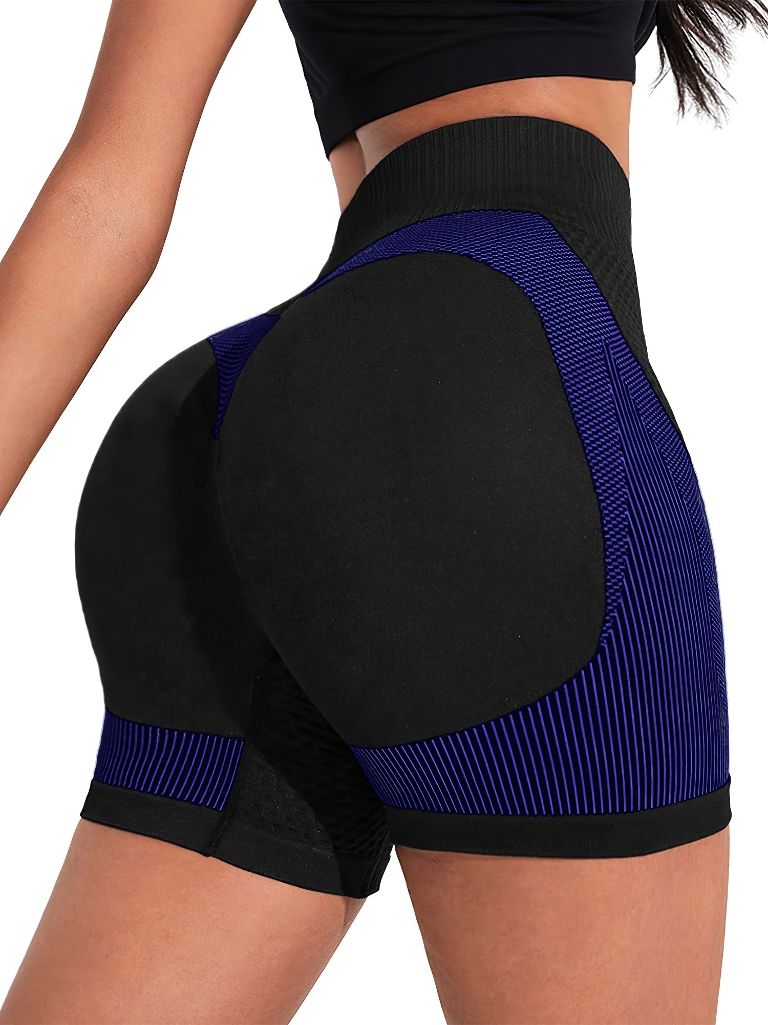 Seamless Hip Lifting Yoga Shorts High Waist Workout Activewear