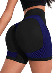 Seamless Hip Lifting Yoga Shorts High Waist Workout Activewear