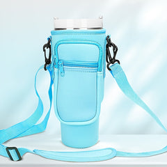 Neoprene Water Bottle Carrier Pouch 40 30Oz Cup Anti Scalding Protective Holder