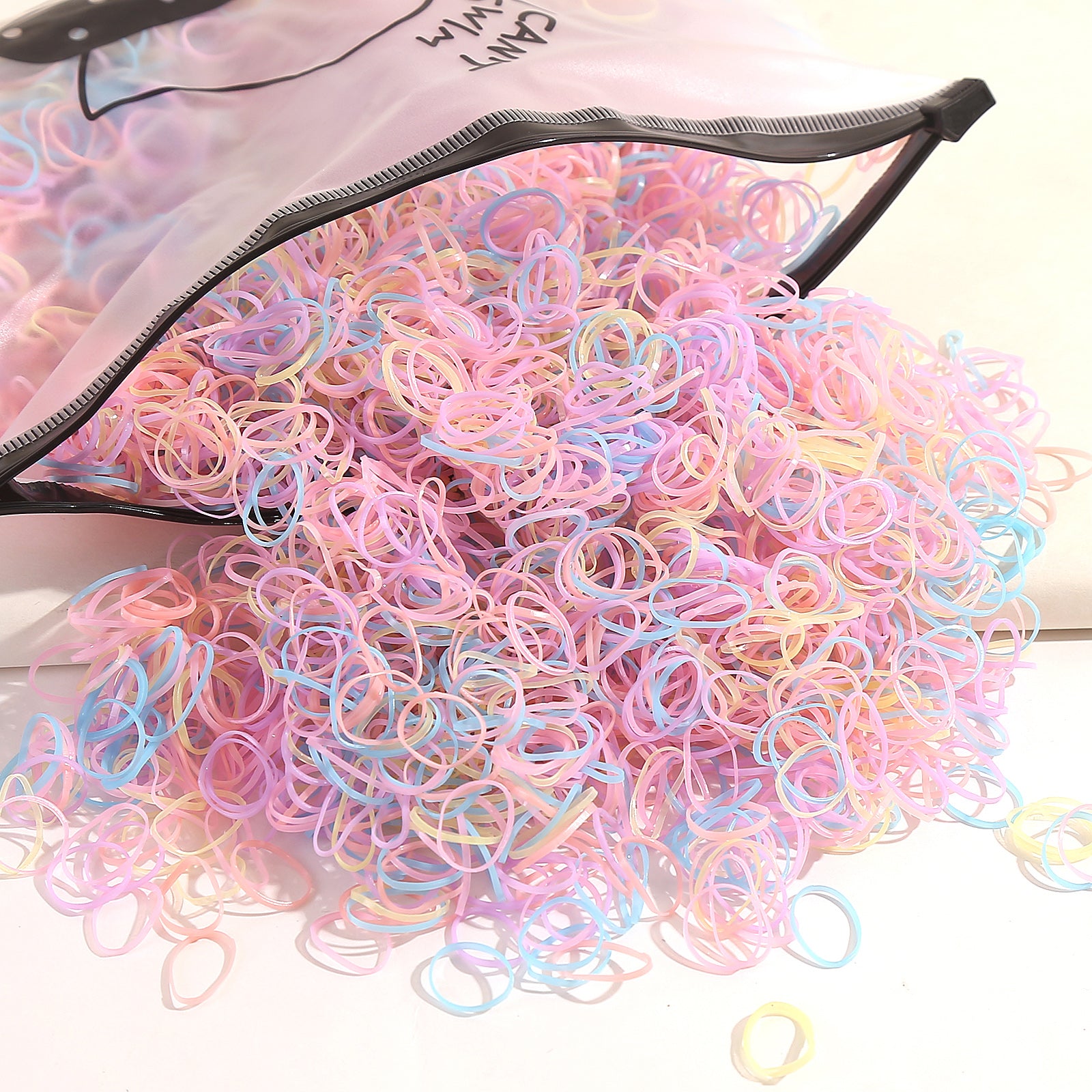 5000PCS Colorful Disposable Rubber Bands