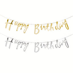 2pcs Birthday Scene Pull Flag Decoration