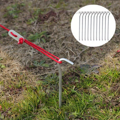Aluminum Alloy Tent Ground Nails Wind Rope Fixed Stakes - 15pcs/30pcs