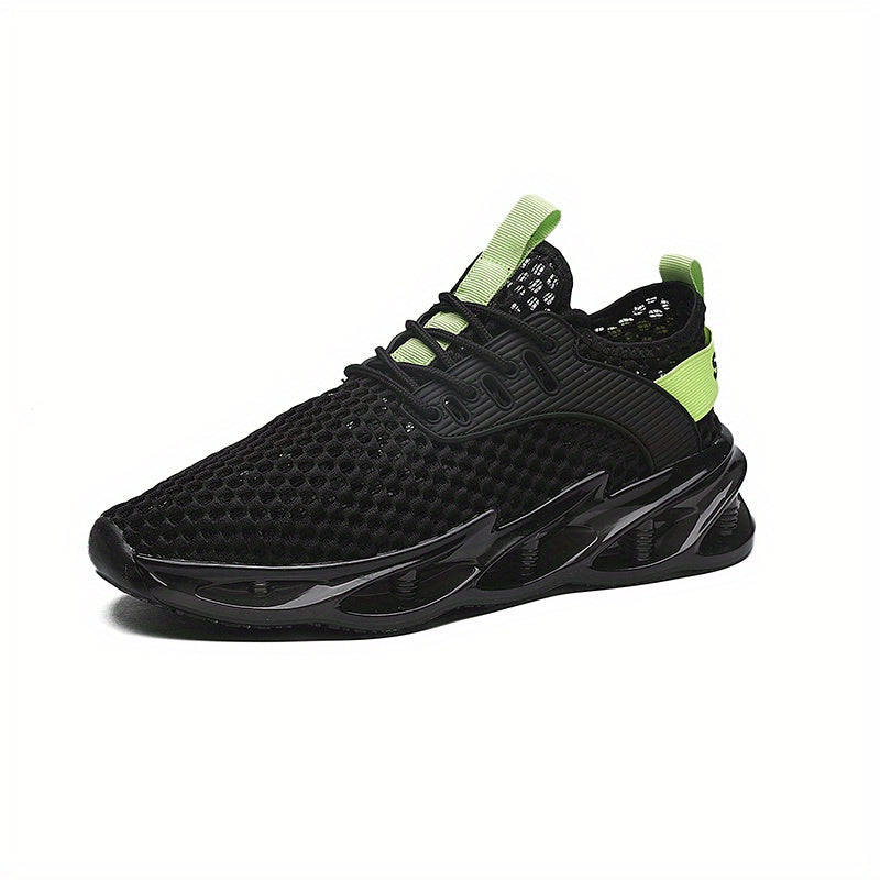 Men's Lace-up Sneakers Breathable Mesh Athletic Shoes