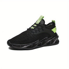 Men's Lace-up Sneakers Breathable Mesh Athletic Shoes