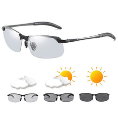 Vintage Photochromic Sunglasses Night Driving Fishing Shades