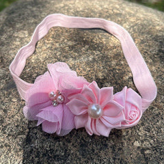 Cute Baby Girls Pearl Flower Hairband for Decoration