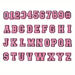 37pcs Pink Letter Shoe Charms For Sandals Christmas Birthday Gift Party Favors