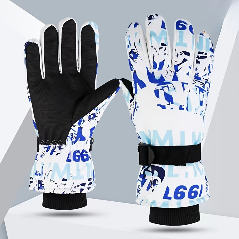 Men's Skiing Gloves Winter Outdoor Sports Gloves Windproof Touch Screen