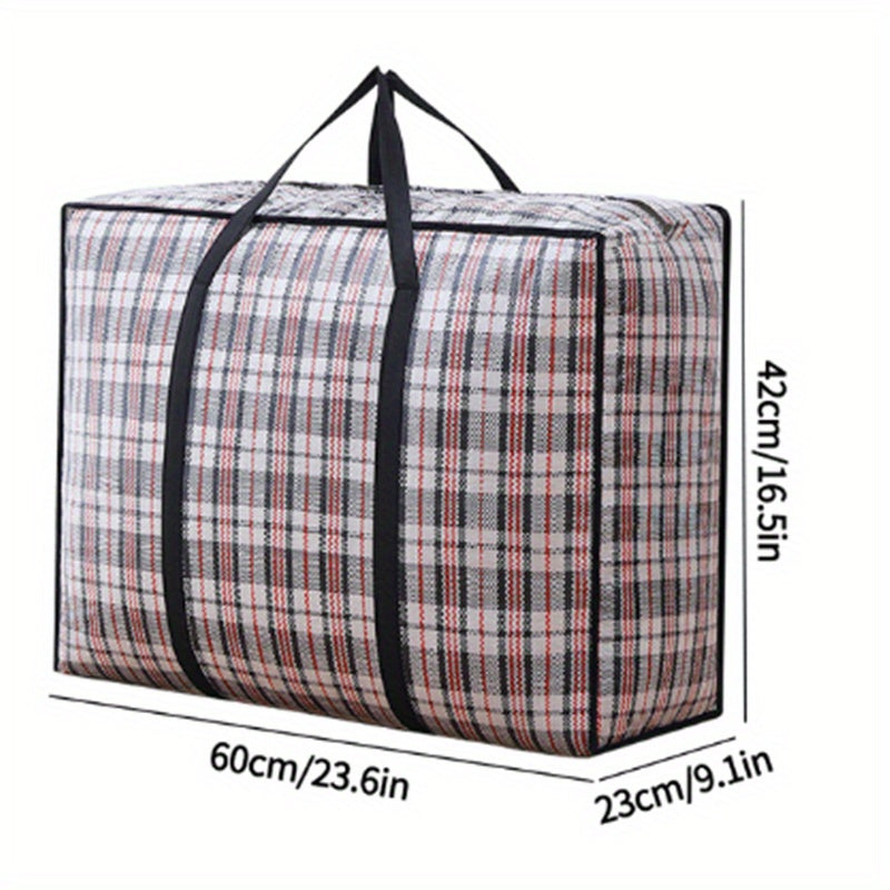 Large Capacity Striped Duffle Bag Dustproof Storage Bag