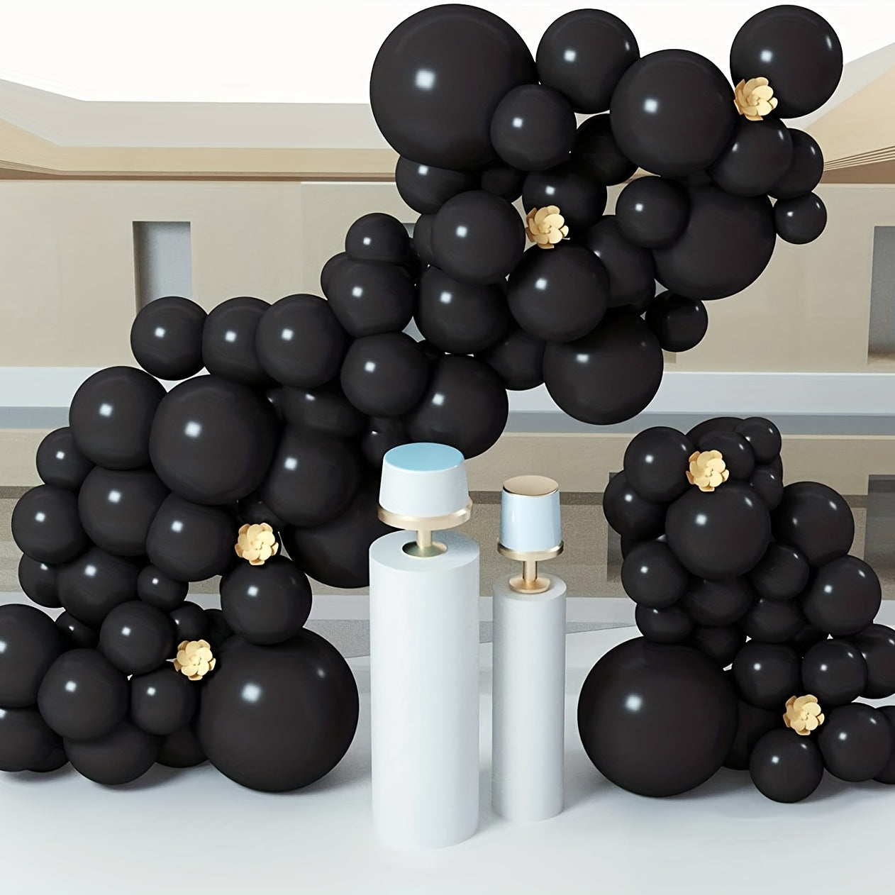 60pcs+5%22 Party Latex Balloons for Men, 16-70th Birthday