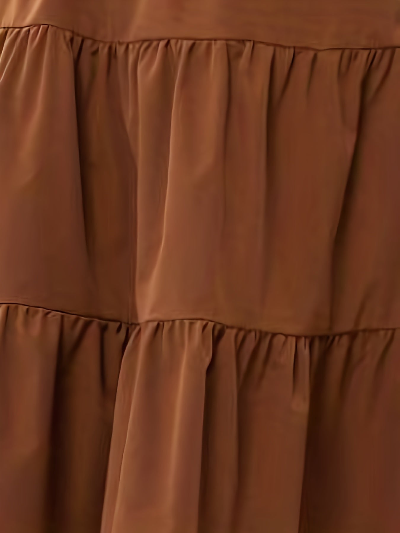 Ruched Elastic Waist Midi Skirt for Women