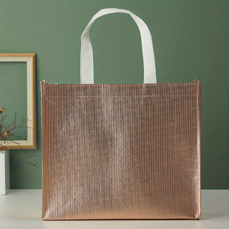 2pcs Reusable Gift Bag Large Capacity Aluminum Film Eco Friendly