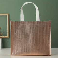 2pcs Reusable Gift Bag Large Capacity Aluminum Film Eco Friendly