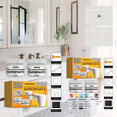 2 Pack Ceramic Tile Repair Paste for Toilet & Floor, Crack Adhesive Paste
