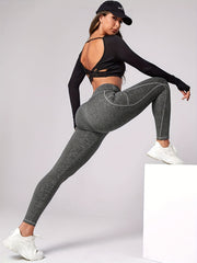 Women's Butt Lifting Sports Leggings with Pockets
