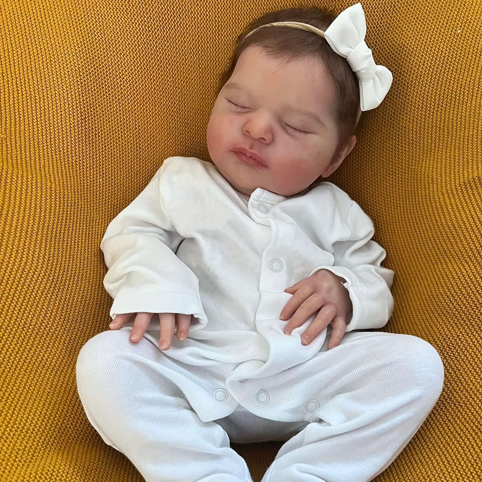 19' Newborn Baby Reborn Doll with 3D Skin, Top Makeup