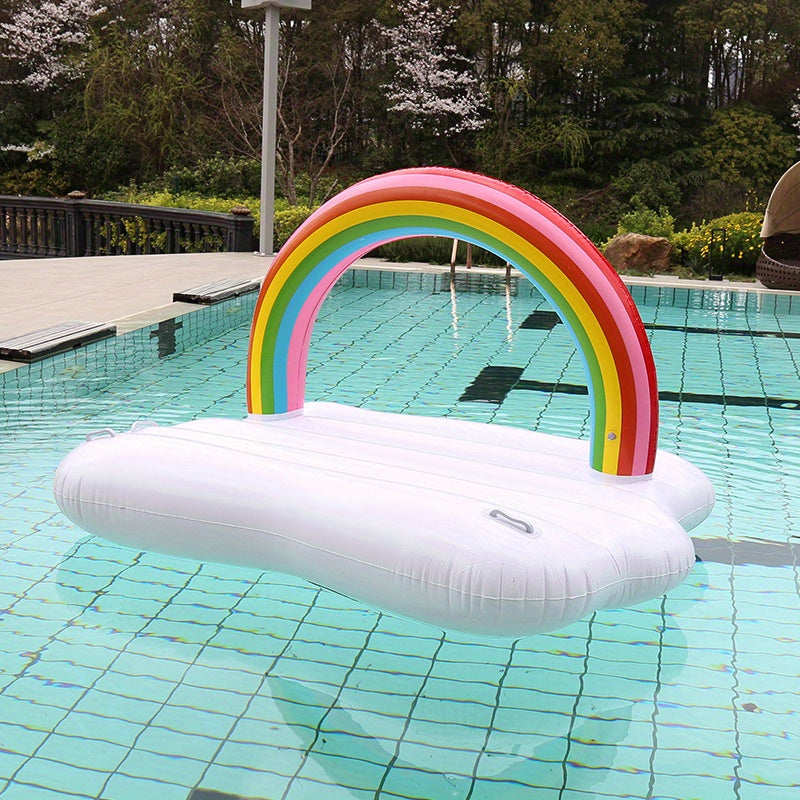 Inflatable Rainbow Floating Bed