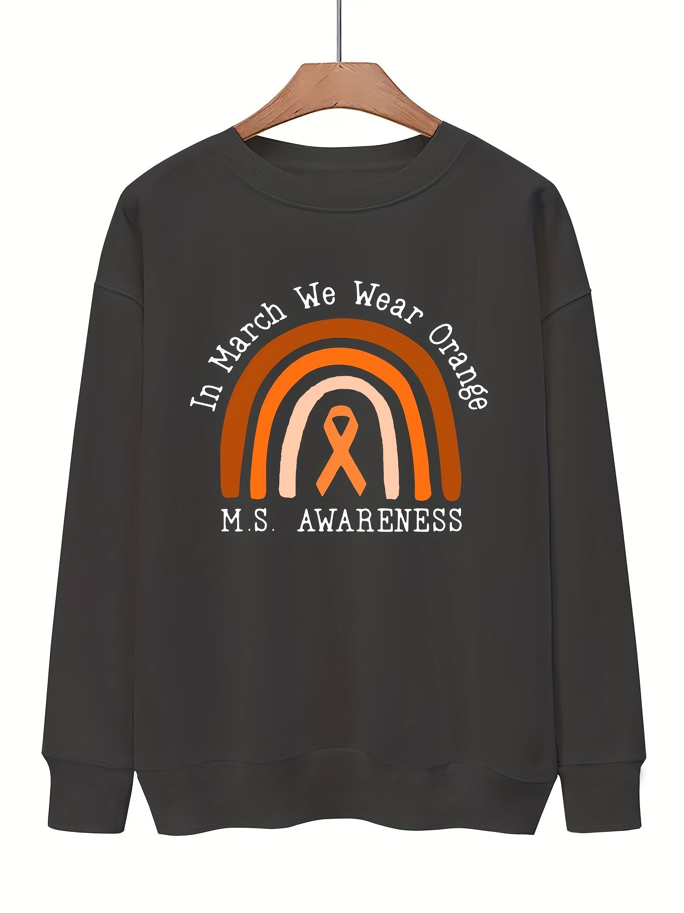 Graphic Print Pullover Sweatshirt for Women