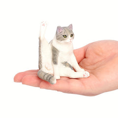 Cat Doll Toy with Lifting Legs Short Hair Creative Desktop Ornament