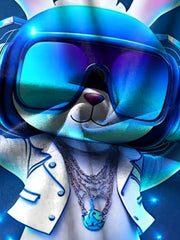 Rabbit DJ 3D Print Boy's Casual Short Sleeve T shirt