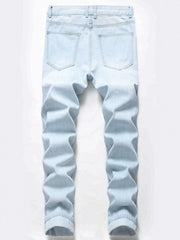 Men's Ripped Slim Skinny Fit Denim Jeans Pants