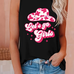 Cowboy Print Tank Top for Summer