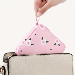 Cartoon Pattern Sanitary Napkin Bag Zipper Organizer Pouch