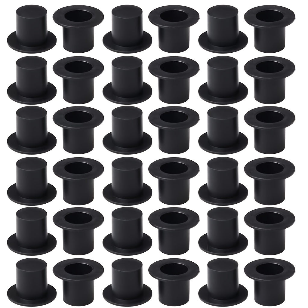 50 Pack Mini Top Hats Plastic for DIY Crafts No Plating or Mosaic Material