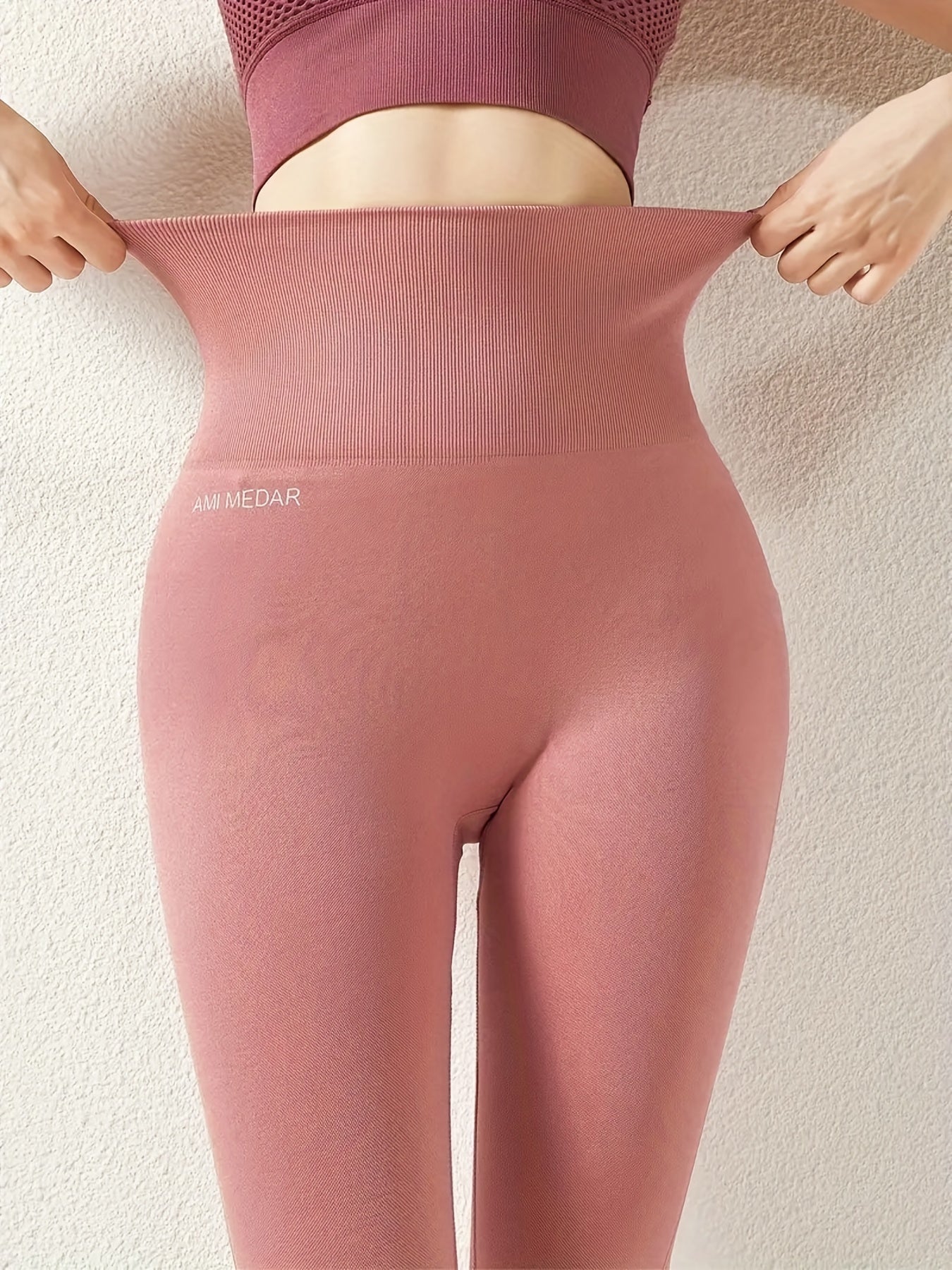 High Waist Yoga Pants Tummy Control Slim Fit Leggings