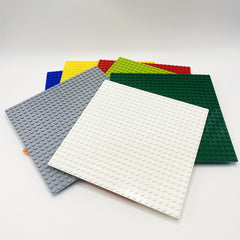 3pcs Building Block Baseplates 19x19cm 24x24 Studs ABS Plates Yellow Green Red O