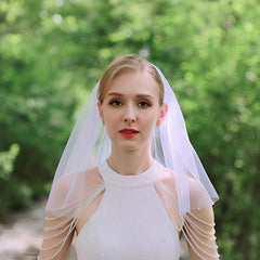 Vintage Bridal Tiara Veil Faux Pearl Wedding Accessory