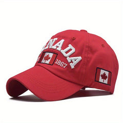 Embroidery Canada Letter Print Casual Baseball Cap Men's Peaked Cap