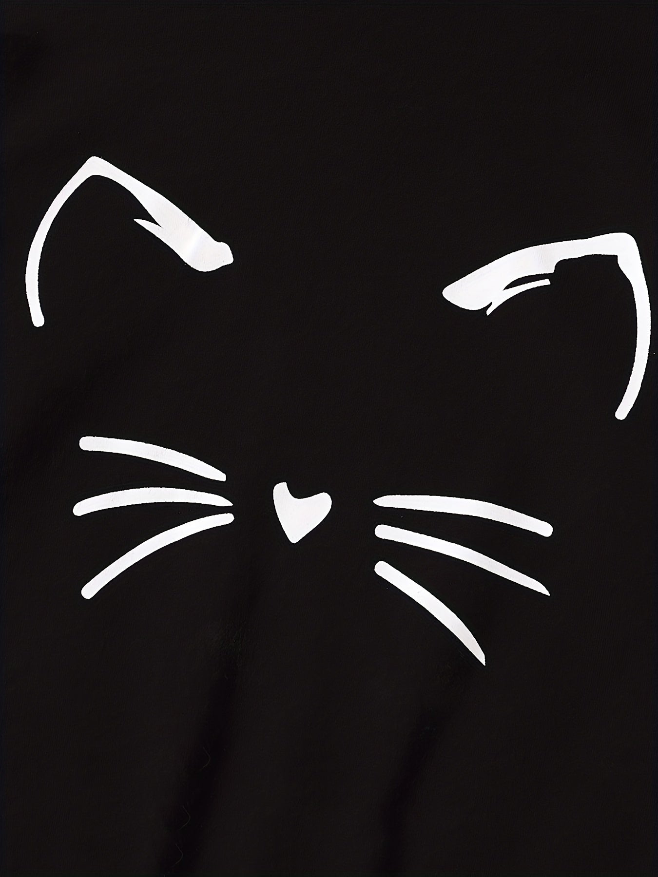 Girls' Cartoon Cat Bear Ear Hoodie Casual Sweatshirt Top