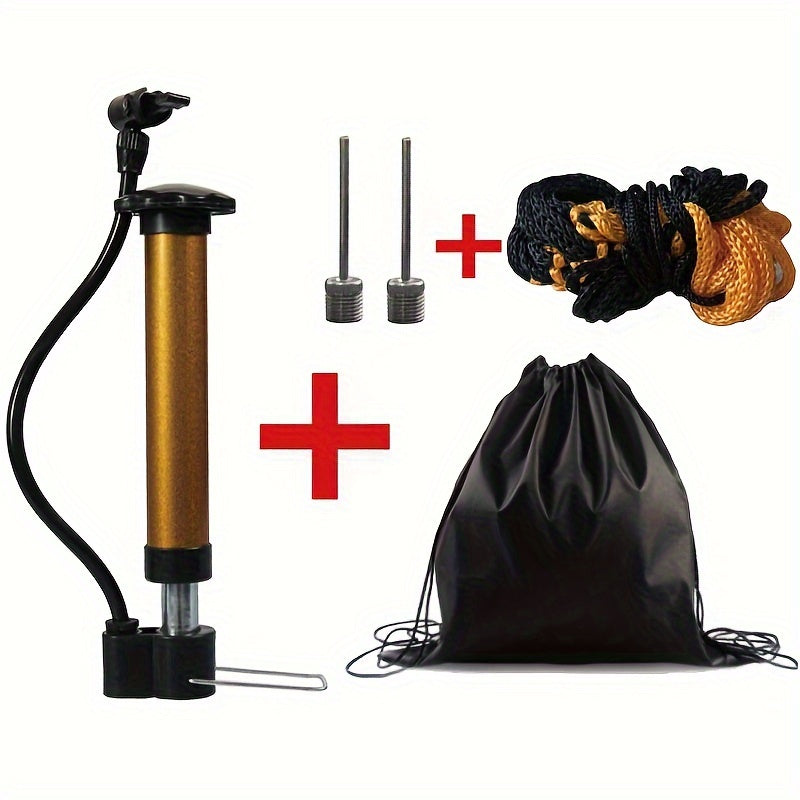 Portable Air Pump Kit Sports Balls Needle Nozzle Extension Hose