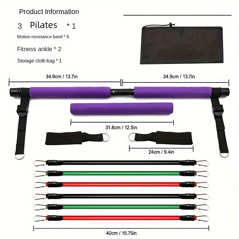 Pilates Pedal Resistance Pulling Stick Fitness Stretcher