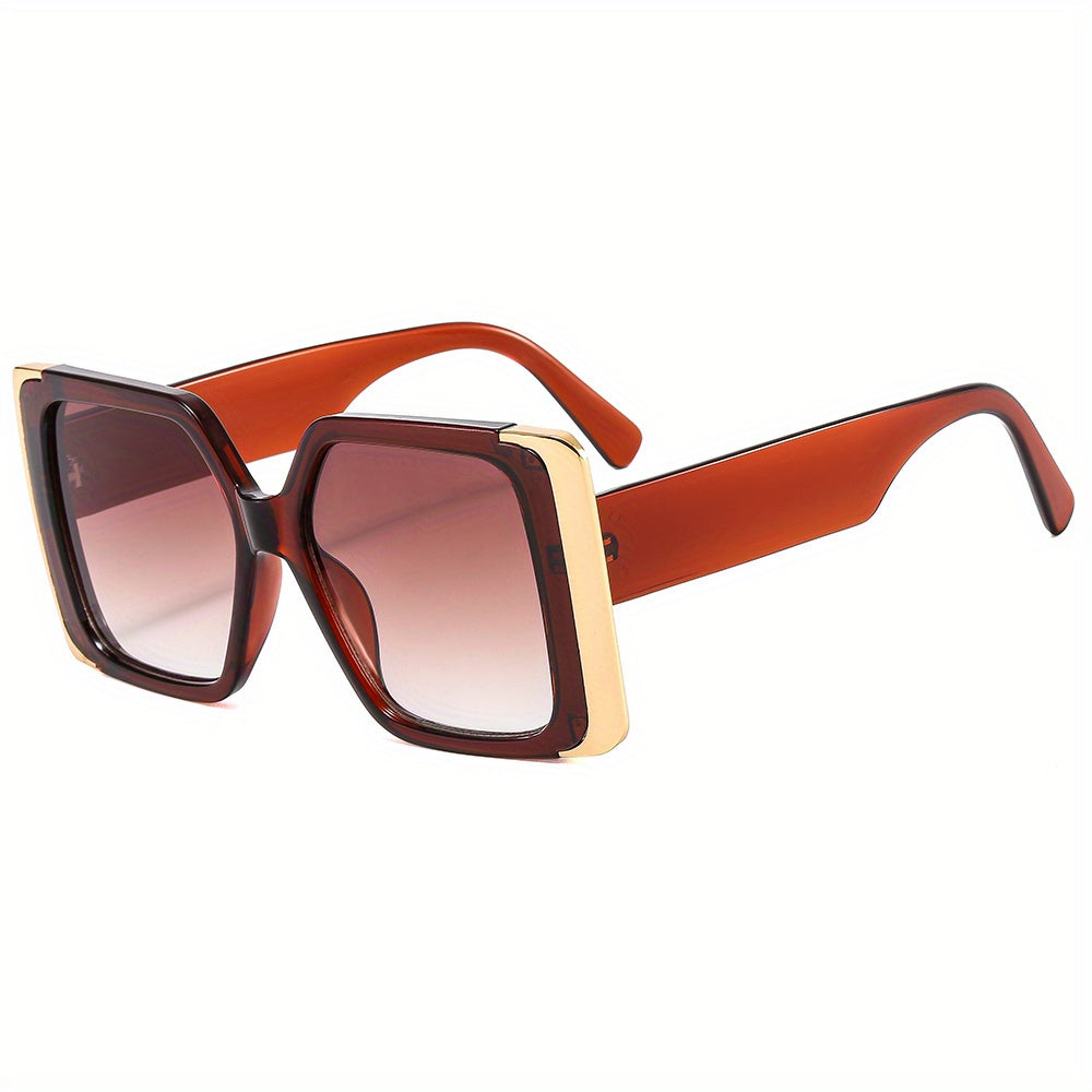 Large Square Sunglasses Tortoiseshell UV400 Sun Shades