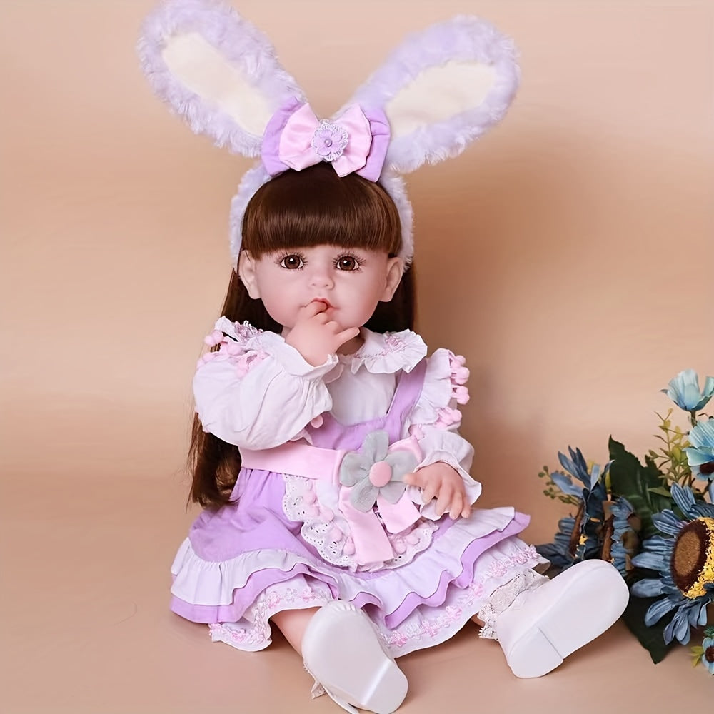 Simulative Baby Reborn Doll Soft Rubber Enamel Doll Birthday Gift