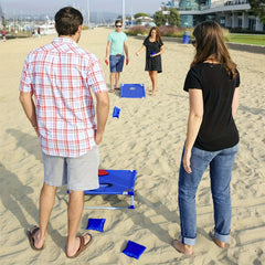 Portable Cornhole Game Set Outdoor Foldable Lawn Beach Games