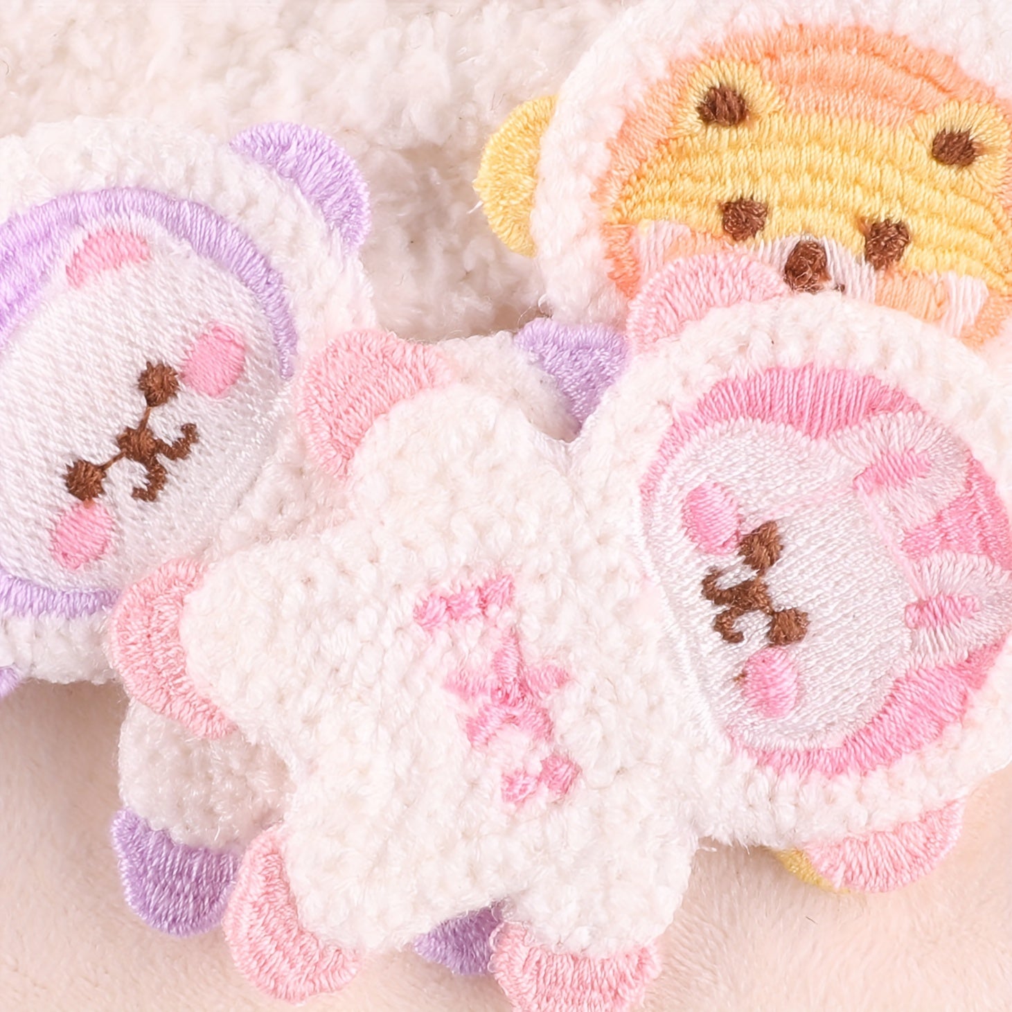 4pcs Space Bear Patches for Girls Clothing DIY Hand Sewing