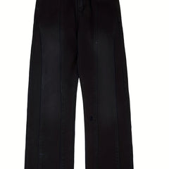 Loose Fit Wide Leg Jeans Mens Street Style Denim Pants