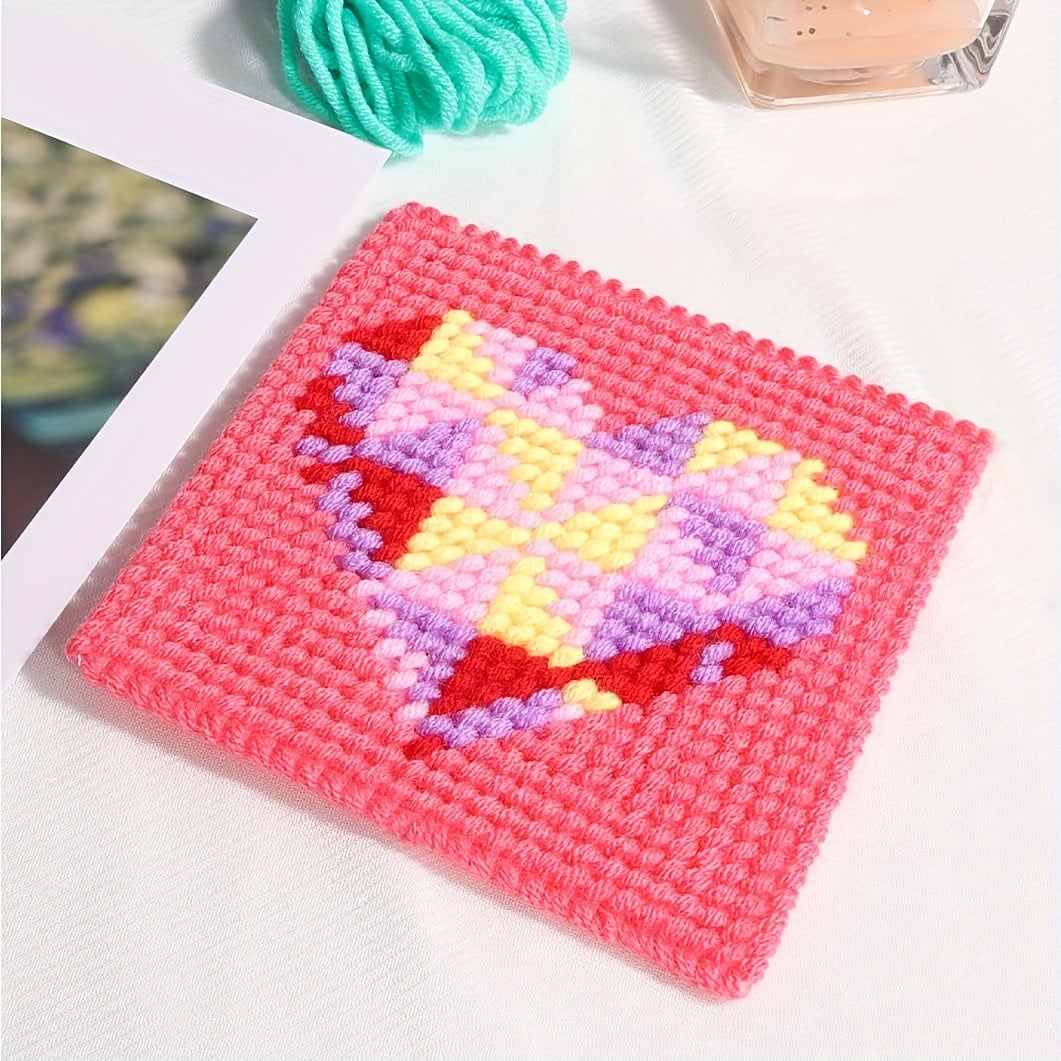 3pcs Plastic Mesh Canvas Bed Sheets For Embroidery Acrylic Yarn