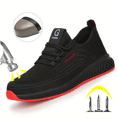 Men's Steel Toe Work Safety Shoes Anti-skid Breathable Sneakers