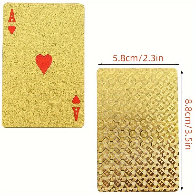 Waterproof Foil Poker Cards for Party Game