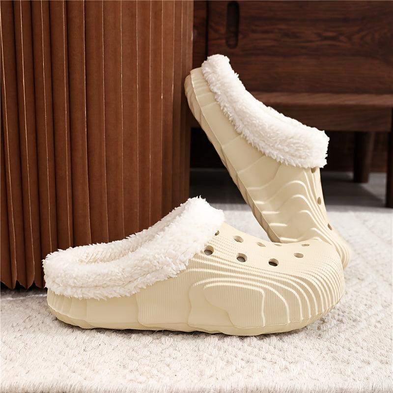 Women's Winter Plush Outwear Clogs - Warm & Stylish