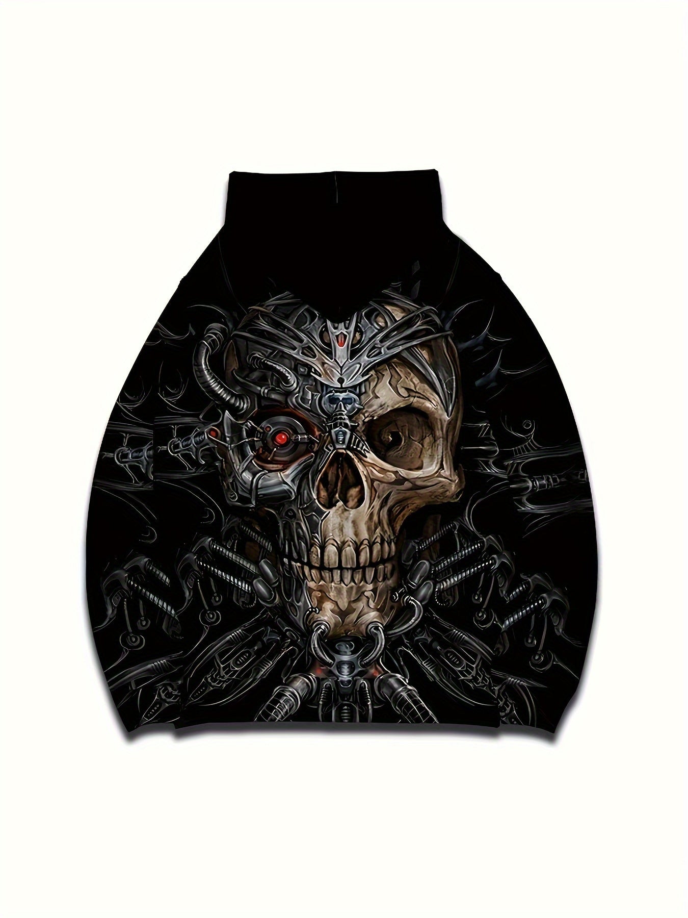 Skull 3D Print Hoodies For Men Graphic Hoodie Comfy Loose Pullover
