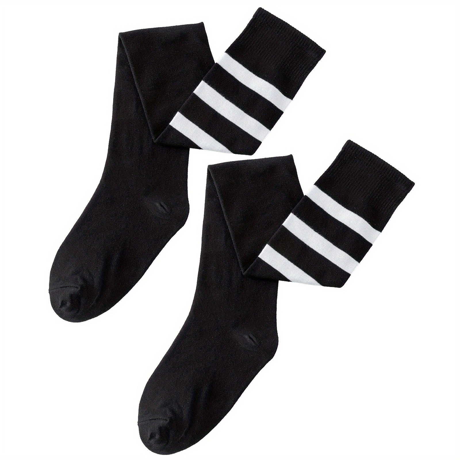 Striped Over The Knee Socks
