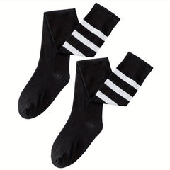 Striped Over The Knee Socks
